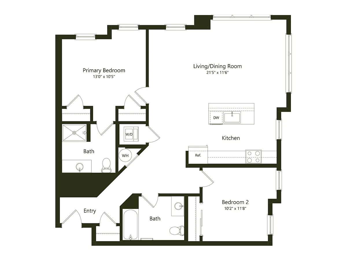 Floor plan B09.1 - 2x2