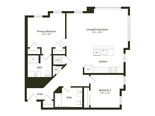 Floor plan B09.1 - 2x2