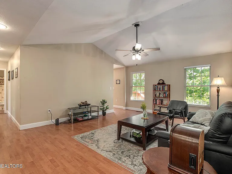 Vaulted ceiling in Living Room