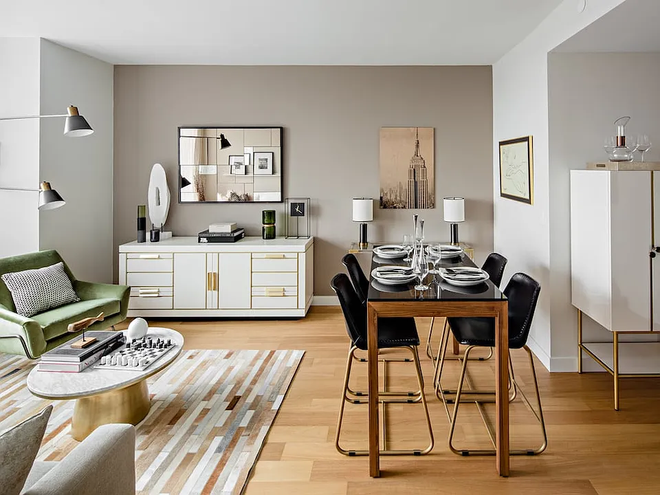 Living and dining area