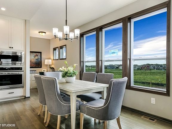 Spacious dinette space