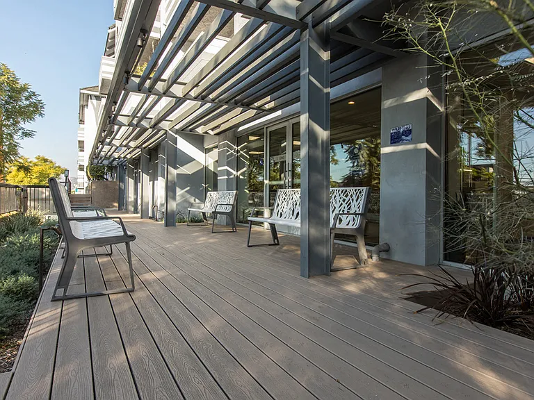 Breathtakingly beautiful designer building exterior and walkways