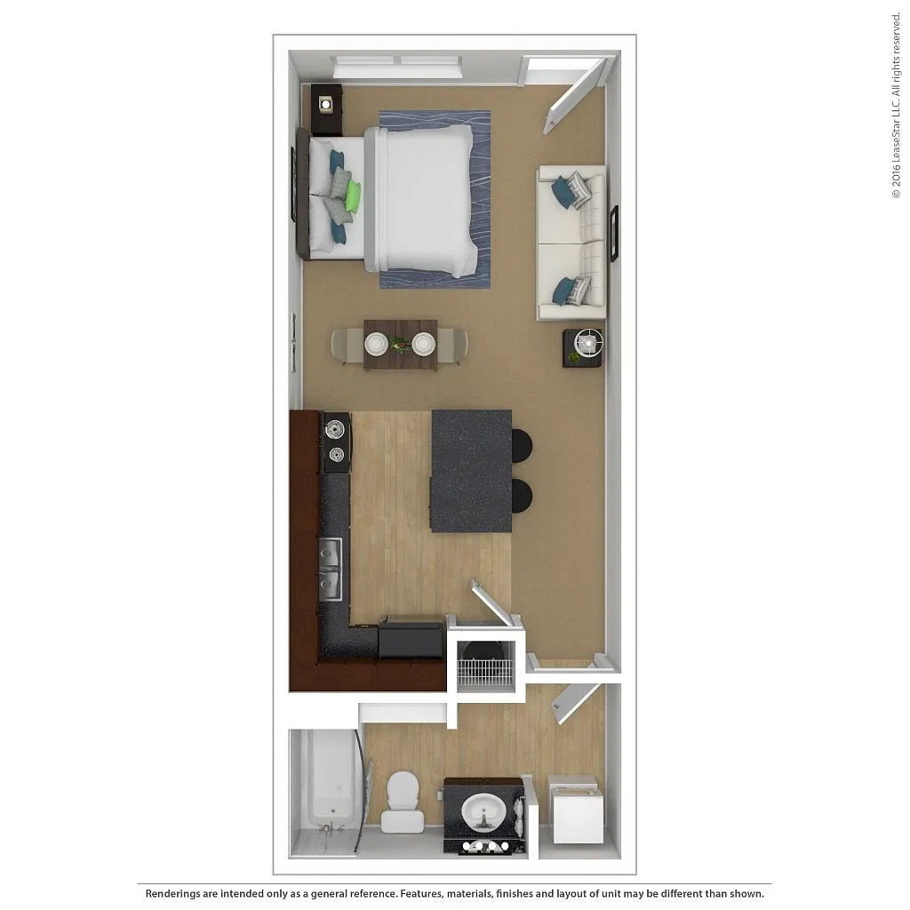 Floor plan Studio A