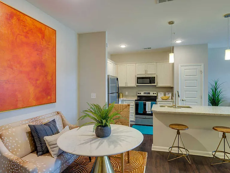 Graceful Dining Area With Kitchen View