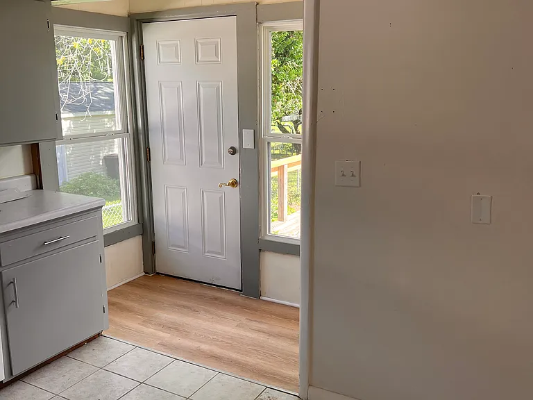 back entry into kitchen