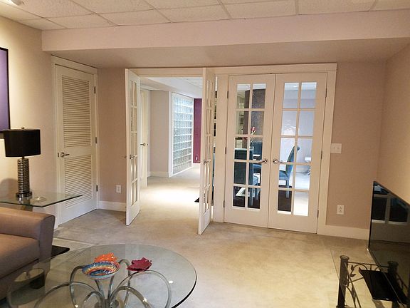 living room opens to dining room