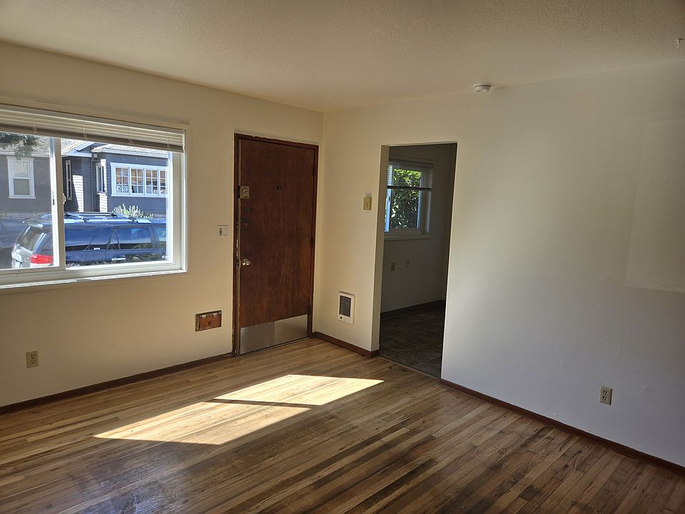 Living area showing doorway to dining space.