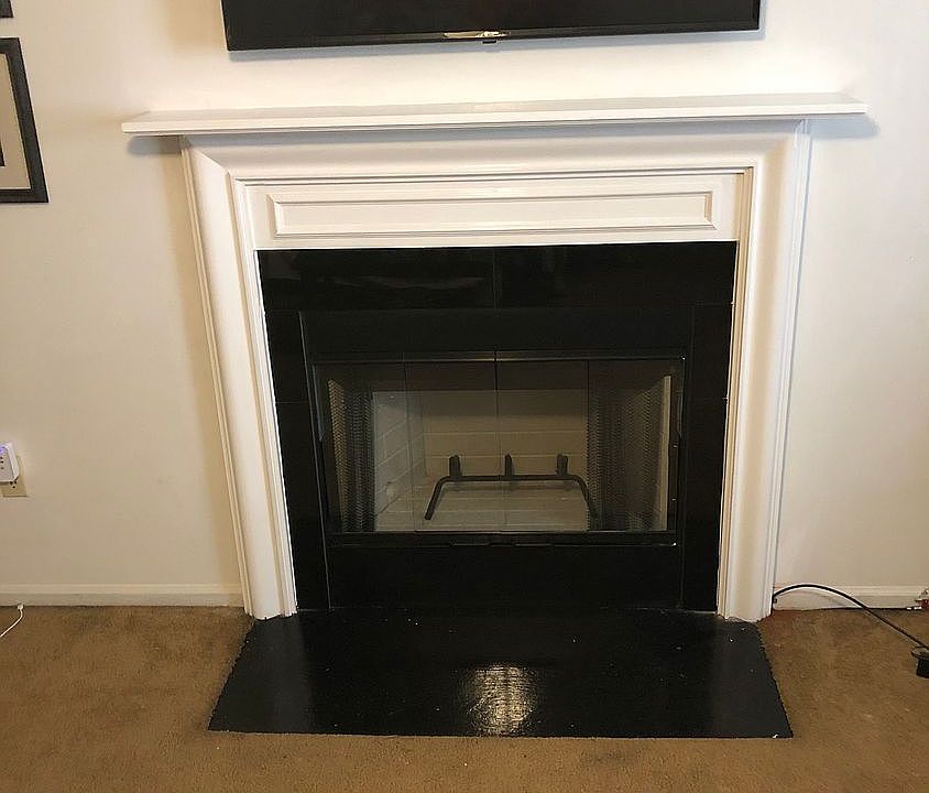 New wood burning fireplace 