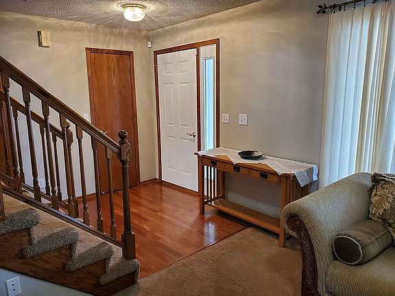 Coat closet in entryway