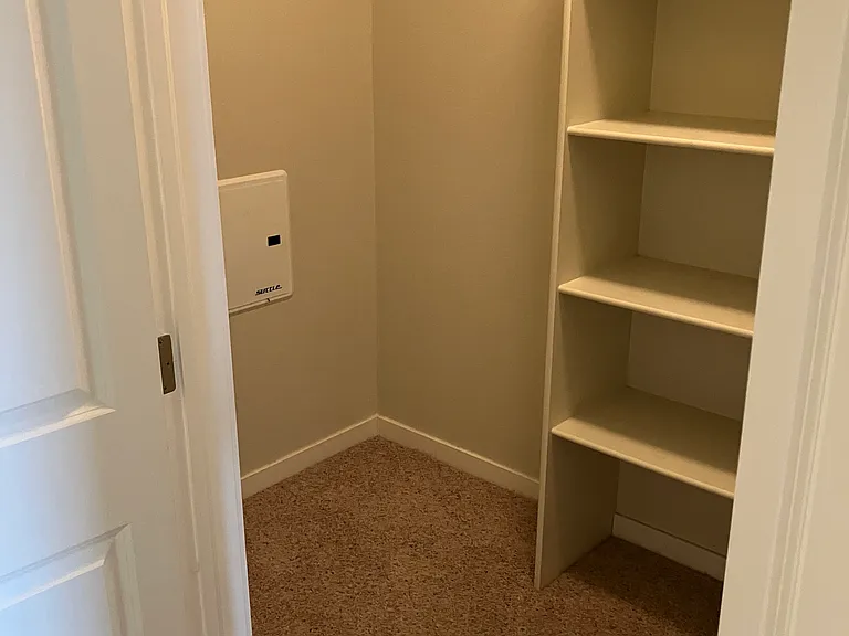 Walk-in closet, second bedroom