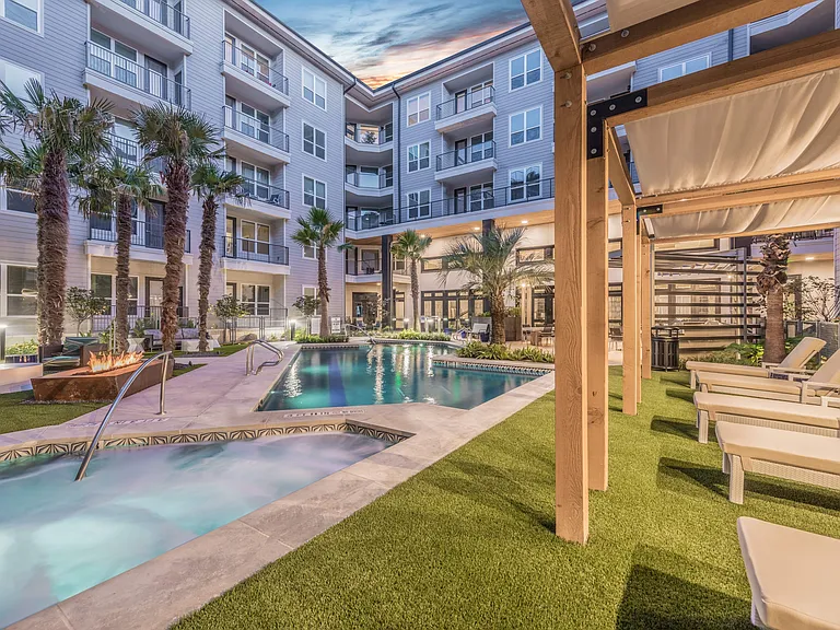 Resort Style Pool and Lounge Area