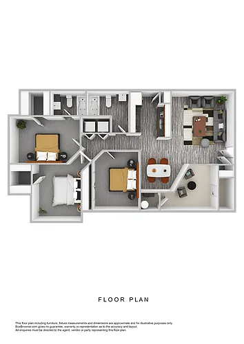 Floor plan 3 Bed 2 Bath