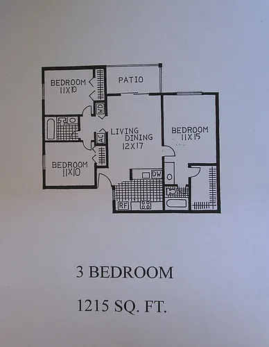 Floor plan 3 BEDROOM