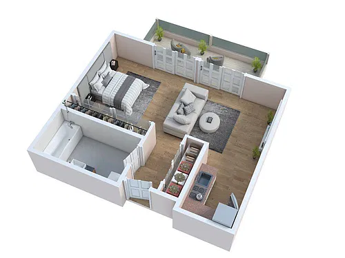 Floor plan Studio