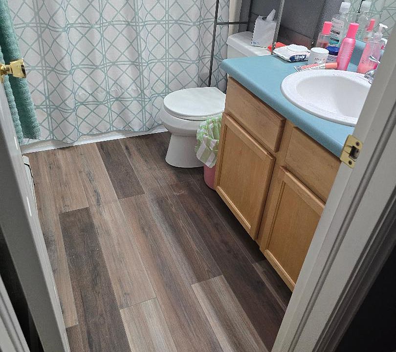 new bathroom floor