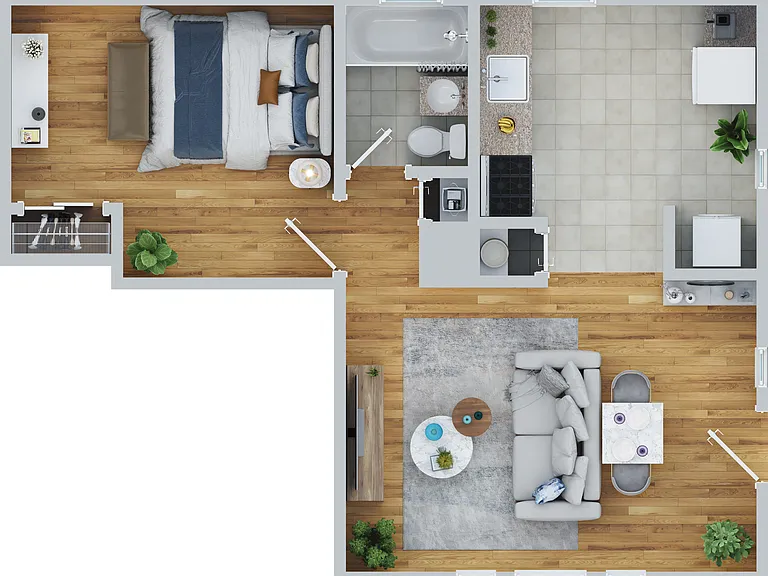535 Sq. Ft. 535 Sq. Ft.