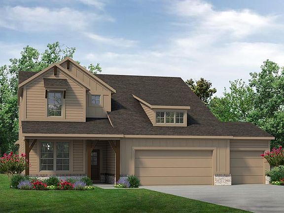 Elevation B- 3 car garage