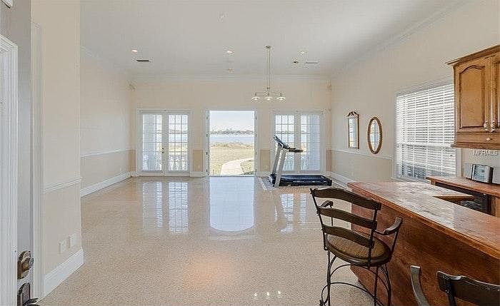 Inside guest house.