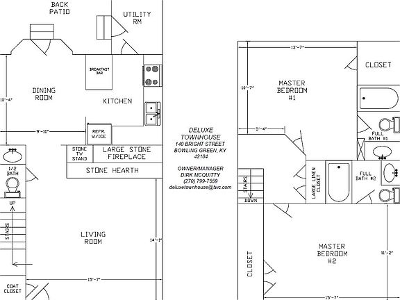 Deluxe Townhouse Floor Plan