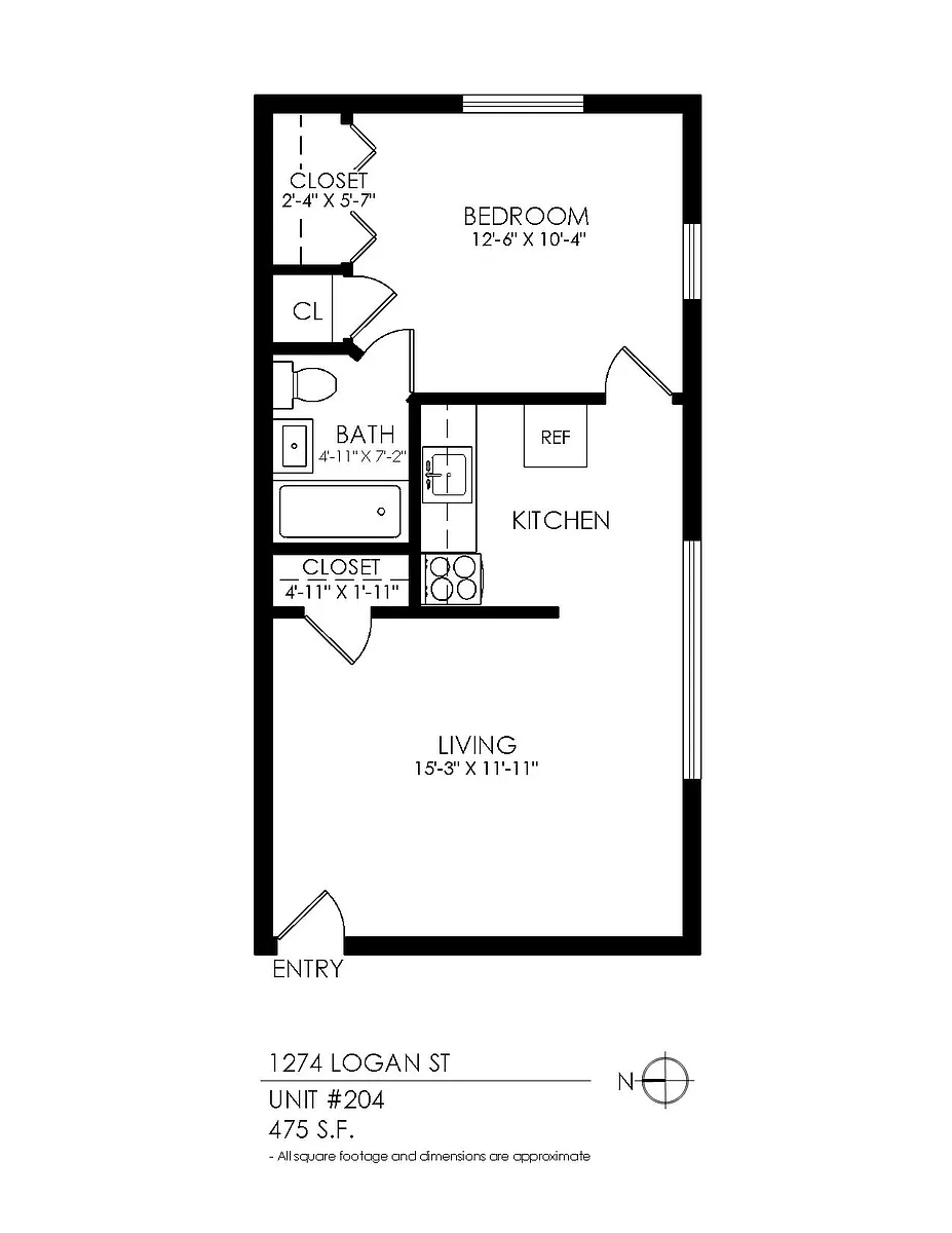 Floor plan 1 Bedroom
