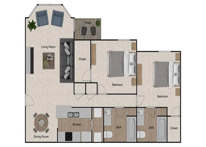 Floor plan Hoover Renovated