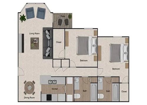 Floor plan Hoover Renovated