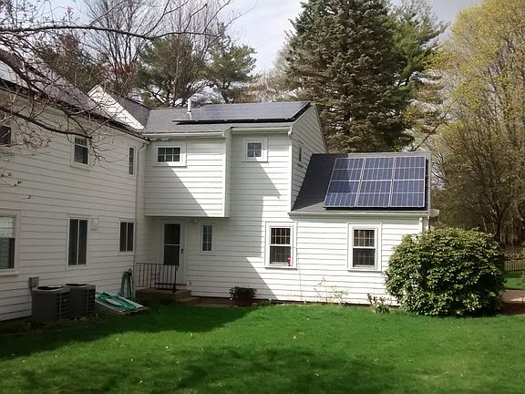 Solar panels side roof