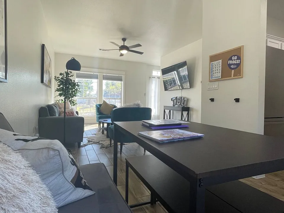 NOTE: These are pictures from the next door unit and your side will be "flipped" in room location. The living room shares a wall. Furniture may be different than pics.