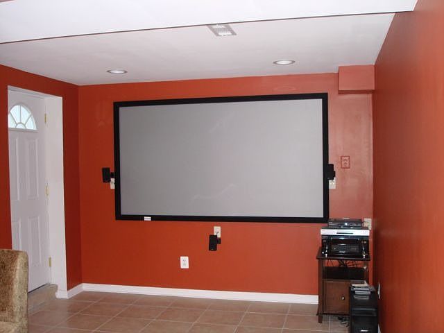 Home Theater in Finished Basement