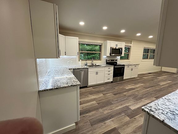 Kitchen from hall when entering