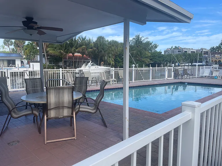 Pool and covered area