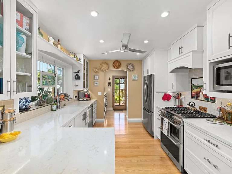Well-appointed kitchen with stainless steel appliances