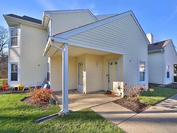 Sidewalk from parking lot to entrance door.