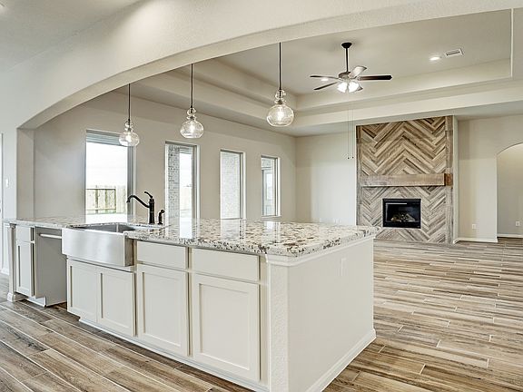 Kitchen overlooks great room