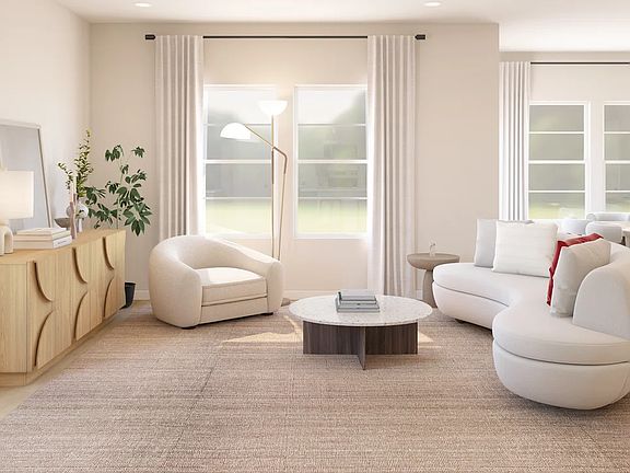 Great room with luxurious flooring