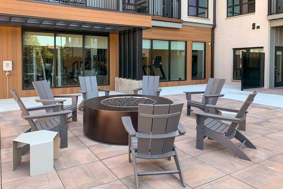 Gather around the fire pit for cozy evenings and good companyjust steps from your front door.