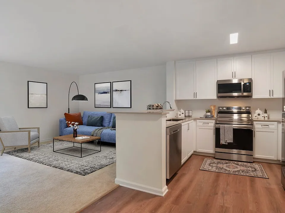 Kitchen and living room