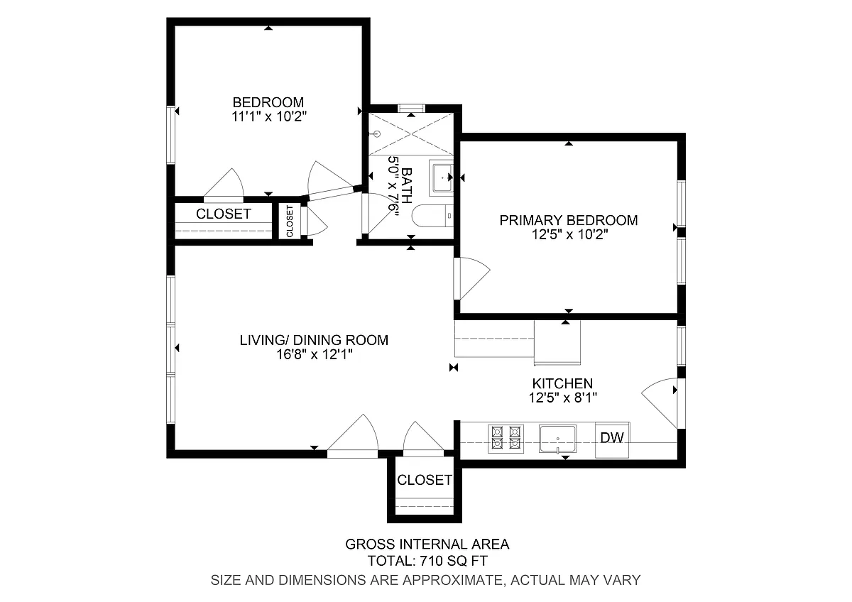 Floor plan Two Bedroom