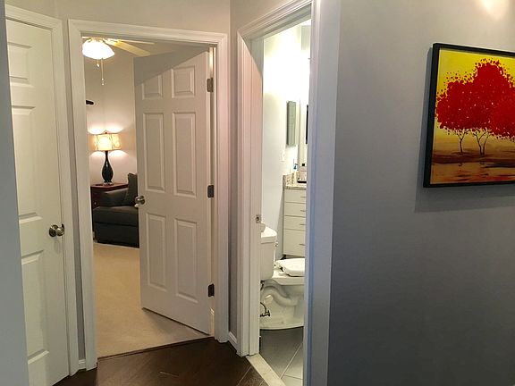 Hallway showing BR2 and bath