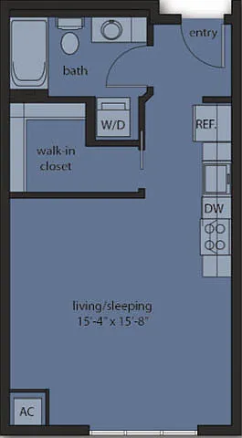 Floor plan Studio A1