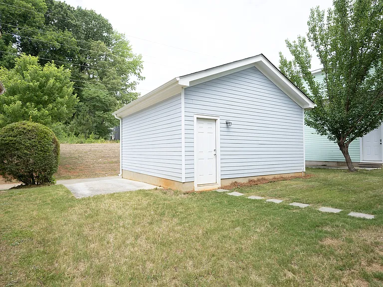 Garage from back of house