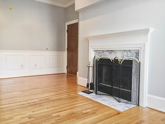 Wood burning fireplace