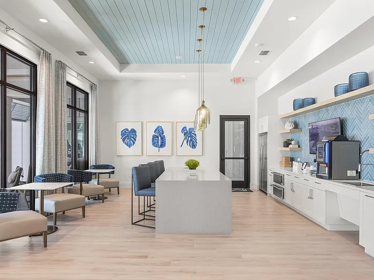 Variety of social and coworking spaces throughout