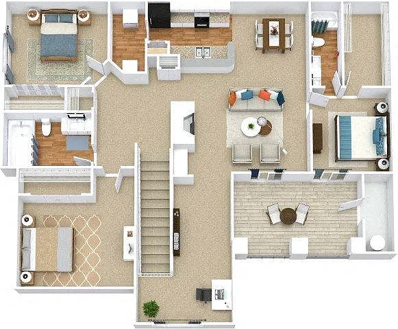Floor plan Crestline - RENOVATED