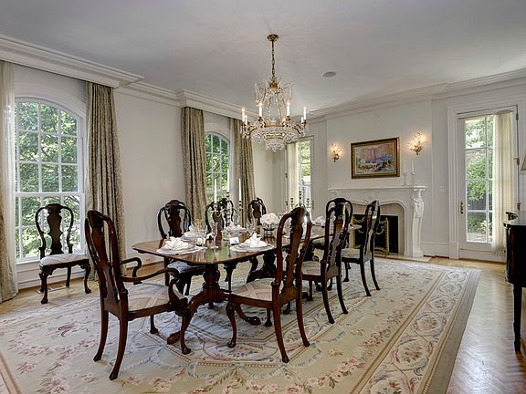 Formal Dining Room with gas fireplace