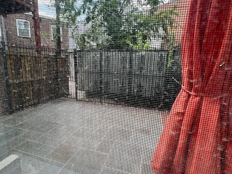 back patio - fully fenced with lockable back gate