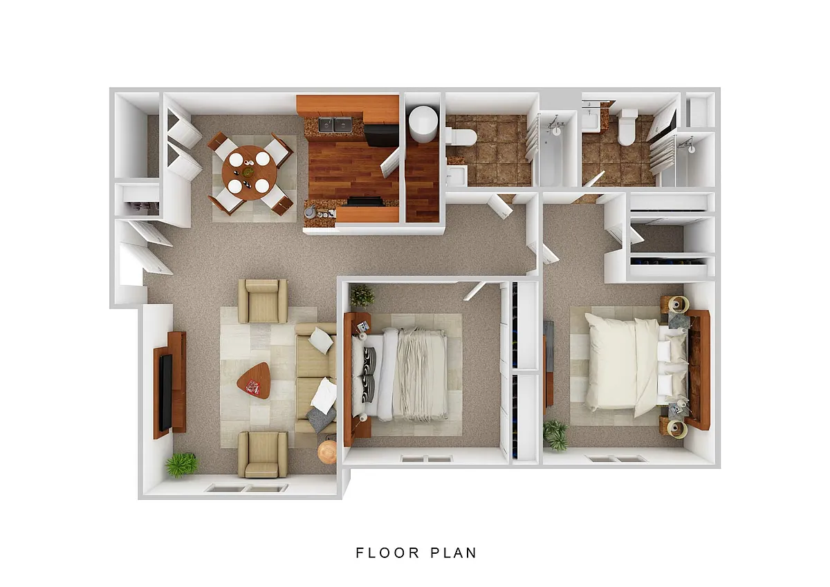 Floor plan Jefferson with Patio/Balcony
