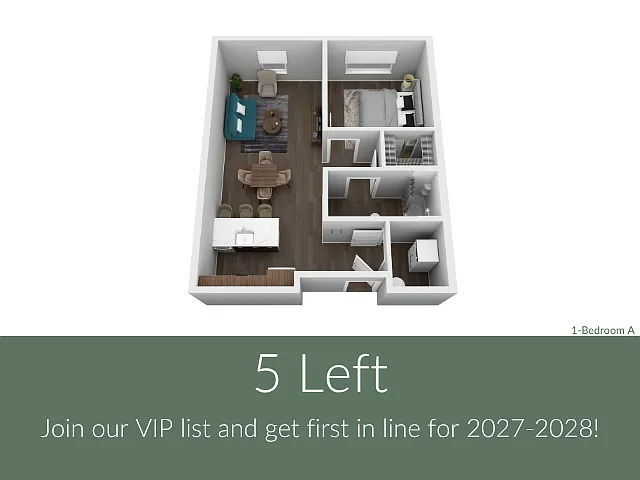 Floor plan 1X1 A