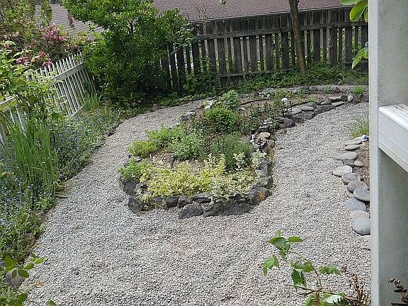 Herb and rose garden.