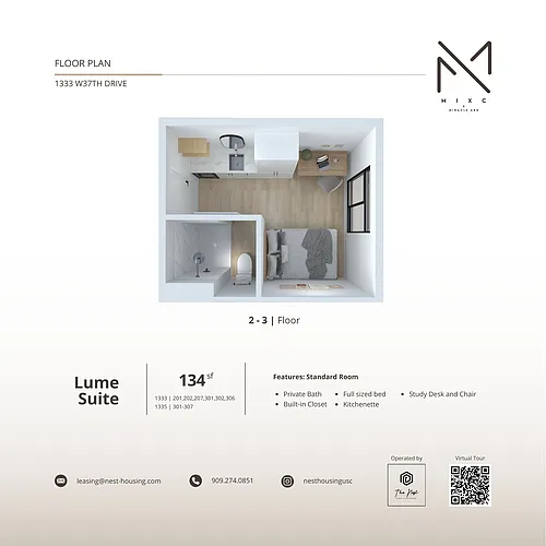 Floor plan Lume Suite